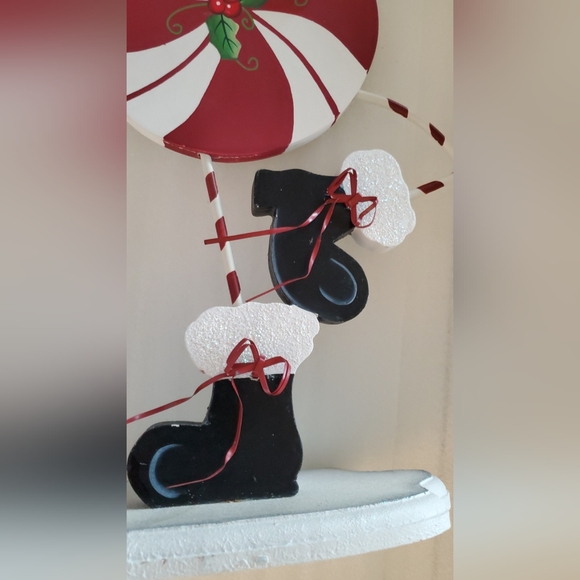 Candy Cane, Peppermint Snowman 18" Tall - Picture 6 of 6